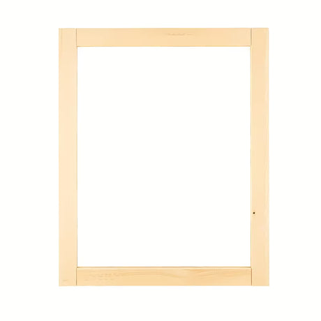 Pravokutno ogledalo Naturel Country 65x80 cm u prirodnom drvenom okviru od masivne smreke.