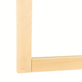 Pravokutno ogledalo Naturel Country 65x80 cm u prirodnom drvenom okviru od masivne smreke.