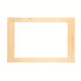 Pravokutno ogledalo Naturel Country 120x80 cm sa smeđim okvirom od masivne smreke.