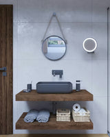 Viseća ploča za umivaonik Naturel Dolce u dekoru hrasta charleston s laminiranom površinom.