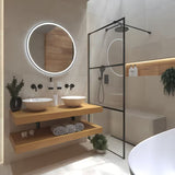 Ploča za umivaonik Naturel Dolce u dekoru medni hrast s mat površinom.