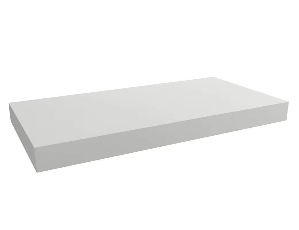 Viseća ploča za umivaonik Naturel Dolce u mat bijeloj boji (white matt), dimenzija 100x50x8 cm.