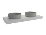 Viseća ploča za umivaonik Naturel Dolce u boji glossy white, dimenzija 120x8x50 cm