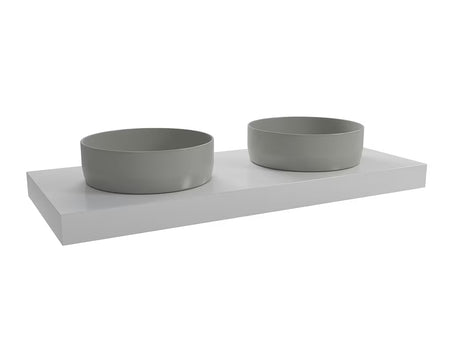 Viseća ploča za umivaonik Naturel Dolce u boji glossy white, dimenzija 120x8x50 cm