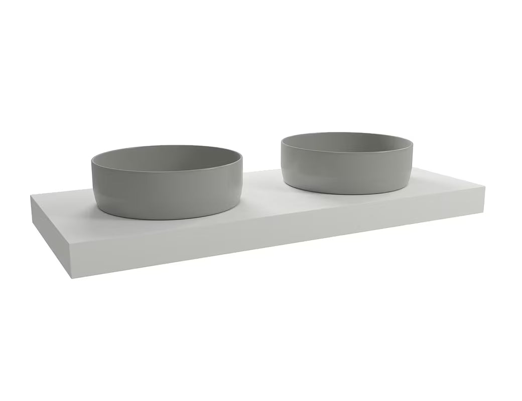 Mat bijela viseća ploča za umivaonik Naturel Dolce