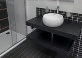Crni ploča za umivaonik Naturel Dolce 80x50x8 cm