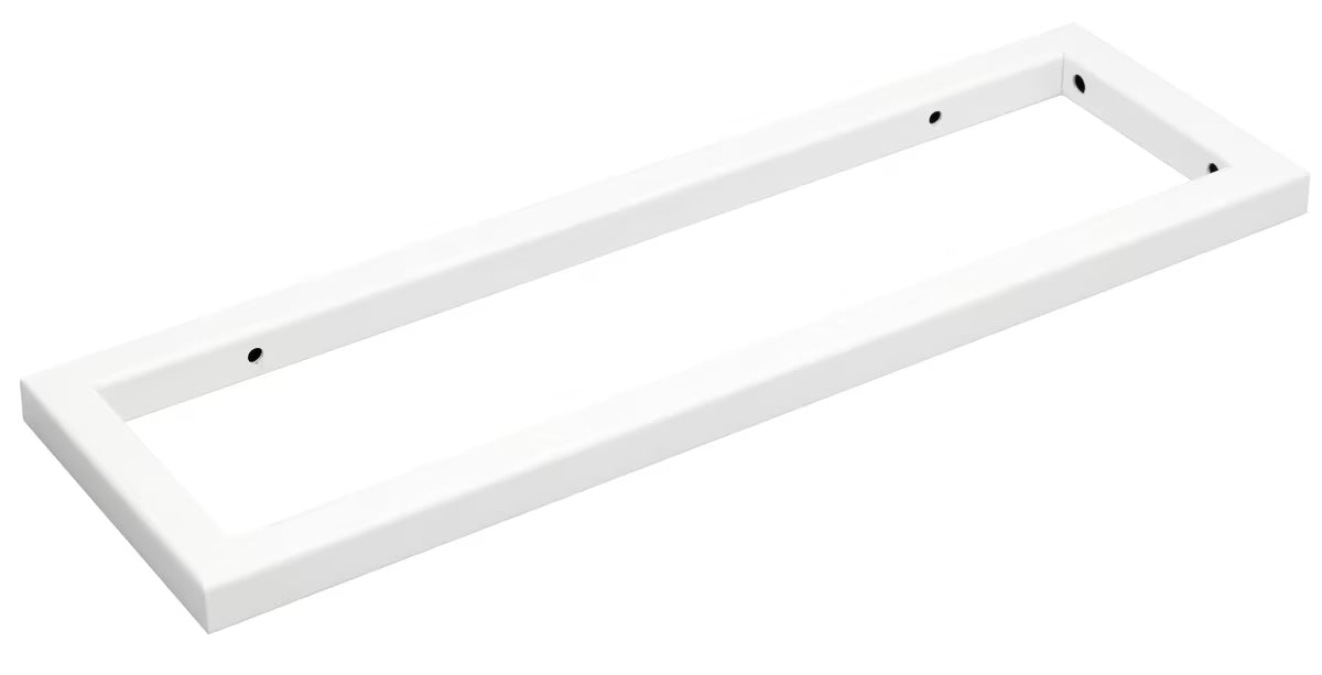 Bijela mat metalna konzola Naturel Dolce u četvrtastoj izvedbi pro za zidnu montažu ploče za umivaonik.