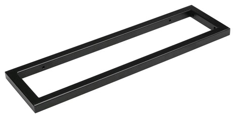 Metalna četvrtasta konzola Naturel Dolce u crnoj mat boji pro za zidnu montažu ploče za umivaonik.