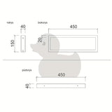 Nosač od nehrđajućeg čelika Naturel Dolce u izvedbi Supersteel pro za zidnu montažu ploče s umivaonikom.