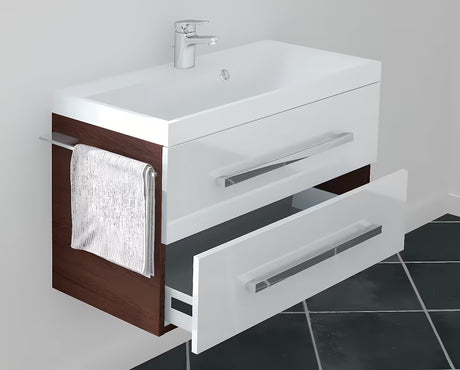 Univerzalni držač ručnika Naturel Chrome pro za montažu vijcima na bočnu stranu kupaonski ormarići.