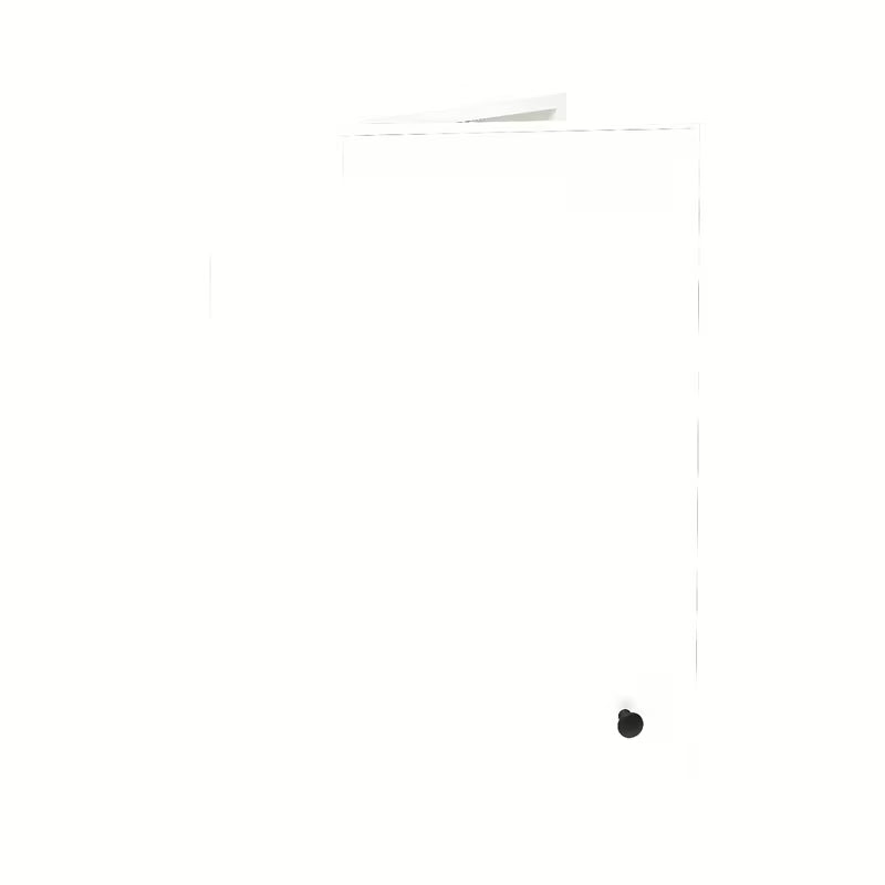 Visoka viseća kupaonski ormarić Naturel Forli u bijeloj sjajnoj boji, 40x78,5x22 cm.