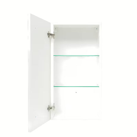 Visoka viseća kupaonski ormarić Naturel Forli u bijeloj sjajnoj boji, 40x78,5x22 cm.