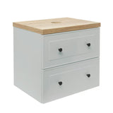 Kupaonski ormarić Naturel Forli u sivoj mat boji s pločom u dekoru hrasta halifax