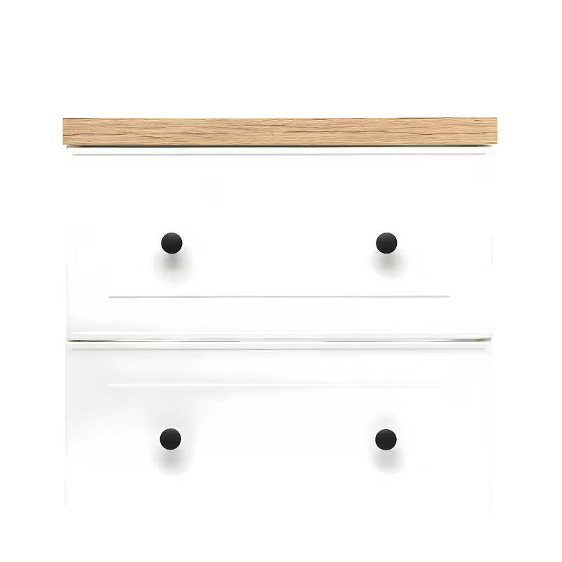 Bijela viseća ormarić ispod umivaonika Naturel Forli s pločom u dekoru hrasta Halifax