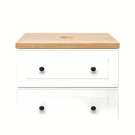 Viseća ormarić ispod umivaonika Naturel Forli u bijeloj boji s pločom u dekoru hrasta Halifax