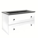 Bijela viseća kupaonski ormarić Naturel Forli s namještajskim umivaonikom 100x53x46 cm.