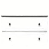 Bijela viseća kupaonski ormarić Naturel Forli s namještajskim umivaonikom 100x53x46 cm.