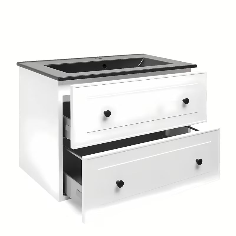 Viseća kupaonski ormarić Naturel Forli s umivaonikom u bijeloj boji