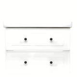 Bijela kupaonski ormarić s keramičkim umivaonikom Naturel Forli modernog, jednostavnog dizajna