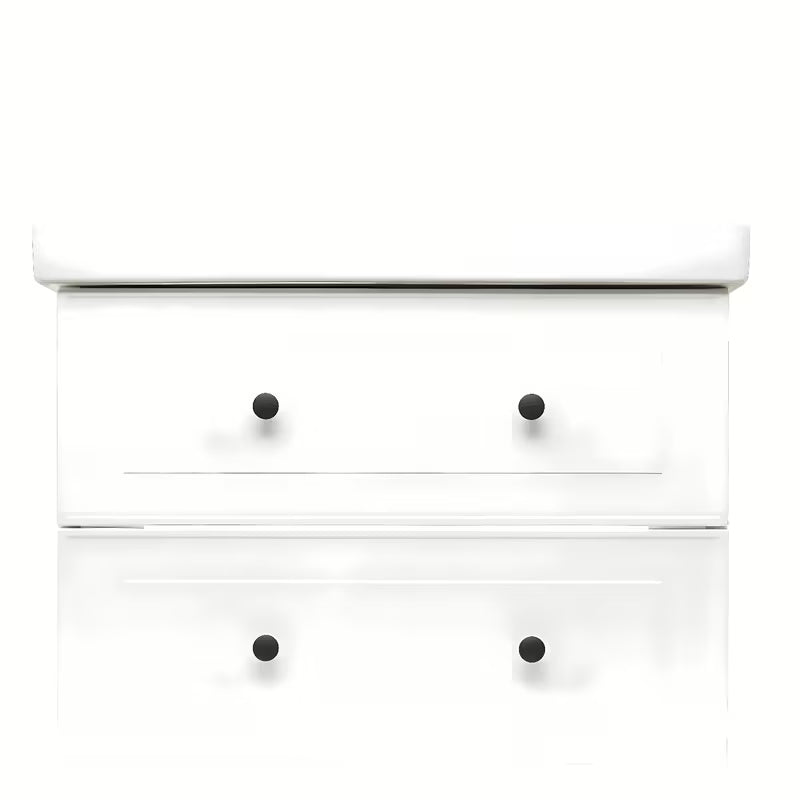 Bijela kupaonski ormarić s keramičkim umivaonikom Naturel Forli modernog, jednostavnog dizajna