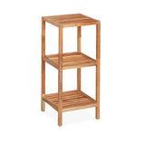 Stojeći regal Naturel Home u dekoru oraha od masivnog drva s mat površinom