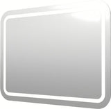 Pravokutno kupaonsko LED ogledalo Naturel Iluxit 100x70 cm sa senzorom i grijanjem protiv zamagljivanja