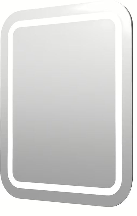 Pravokutno kupaonsko LED ogledalo Naturel Iluxit 60x70 cm s grijanjem protiv zamagljivanja i senzorom