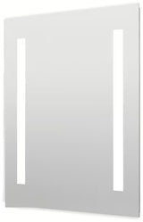 Pravokutno LED ogledalo Naturel Iluxit 60x70 cm sa senzorskim prekidačem i grijanjem protiv zamagljivanja.