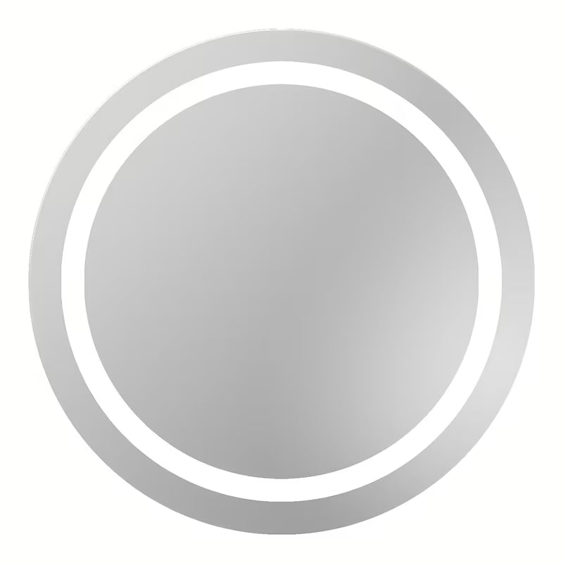 Okruglo LED ogledalo Naturel Iluxit 67 cm s hladno bijelom rasvjetom bez prekidača