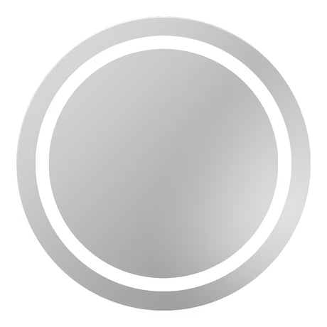 Okruglo LED ogledalo Naturel Iluxit 67 cm s hladno bijelom rasvjetom bez prekidača