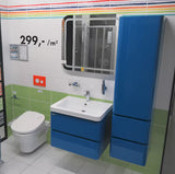 Pravokutno LED ogledalo Naturel Iluxit 80x70 cm s grijanjem protiv zamagljivanja i senzorskim upravljanjem