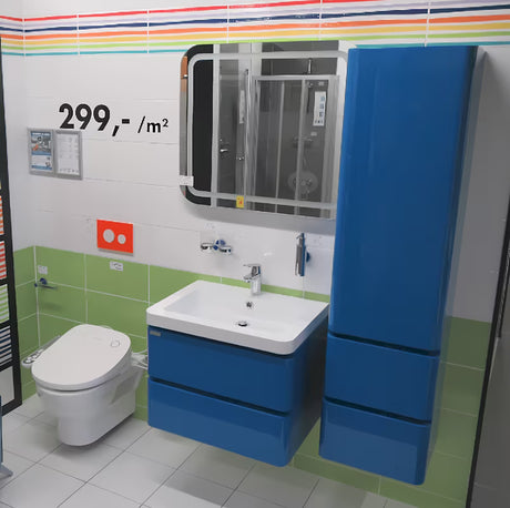 Pravokutno LED ogledalo Naturel Iluxit 80x70 cm s grijanjem protiv zamagljivanja i senzorskim upravljanjem