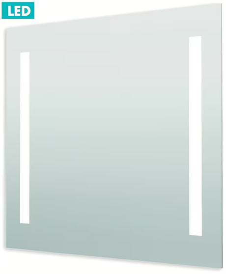 Pravokutno LED ogledalo Naturel Iluxit 80x70 cm sa senzorskim prekidačem i grijanjem protiv zamagljivanja.