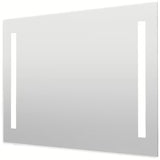 Naturel Iluxit pravokutno LED ogledalo za kupaonicu 100x70 cm sa senzorskim prekidačem i grijanjem