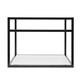 Crna kupaonski ormarić s keramičkim umivaonikom Naturel Industrial s bijelom mat policom