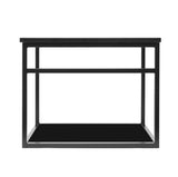 Crna ormarić s umivaonikom Naturel Industrial 59x45x45 cm s mat policom i pločom od umjetnog kamena