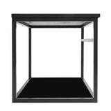 Crna ormarić s umivaonikom Naturel Industrial 59x45x45 cm s mat policom i pločom od umjetnog kamena