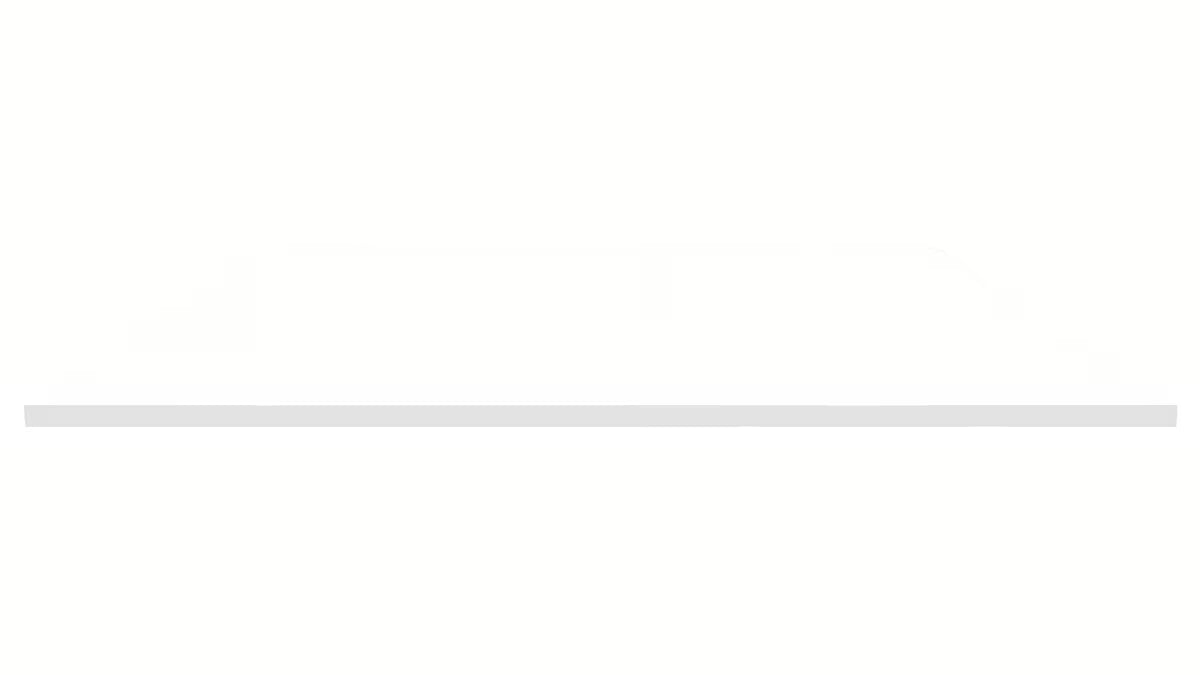 Bijela pokrovna ploča Naturel od materijala SolidSurface s mat površinom