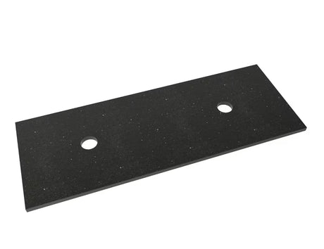 Pokrovna ploča Naturel Gobi od tehničkog kamena Technistone u boji gobi black s dva izreza