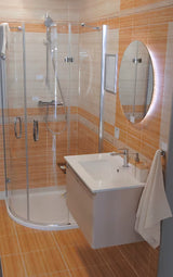 Okruglo LED ogledalo Naturel 60x60 cm za kupaonicu sa zaštitom IP44 i hladno bijelim svjetlom 6000 K