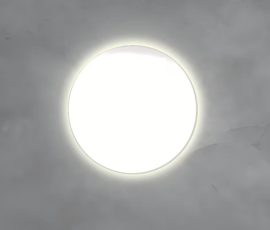 Okruglo LED ogledalo Naturel promjera 80 cm s pozadinskim osvjetljenjem i difuzorom