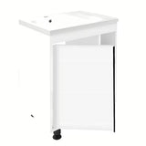 Bijeli kupaonski ormarić s umivaonikom Naturel Lucca u sjajnoj izvedbi, dimenzija 59x70x45 cm.