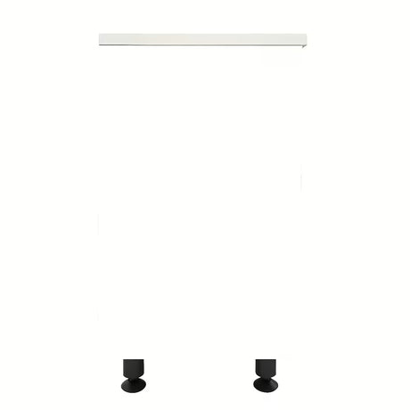 Bijeli kupaonski ormarić s umivaonikom Naturel Lucca u sjajnoj izvedbi, dimenzija 59x70x45 cm.