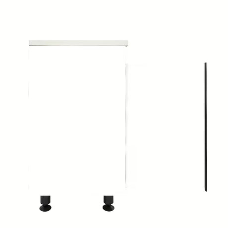 Bijeli kupaonski ormarić s umivaonikom Naturel Lucca u sjajnoj izvedbi, dimenzija 59x70x45 cm.