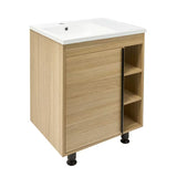 Kupaonski ormarić s umivaonikom Naturel Lucca u dekoru hrasta s mat površinom