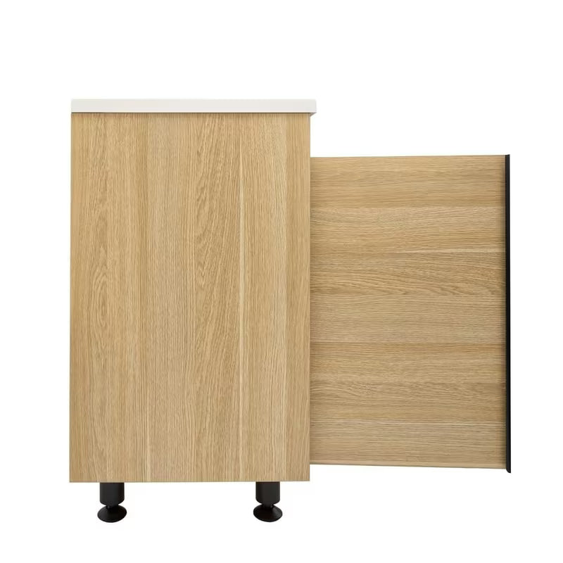 Kupaonski ormarić s umivaonikom Naturel Lucca u dekoru hrasta s mat površinom