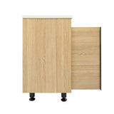 Kupaonski ormarić s umivaonikom Naturel Lucca u dekoru hrasta s mat površinom