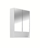 Bijeli ormarić s ogledalom Naturel Lucca 60x75 cm sa zrcalnim vratima i unutarnjim policama.