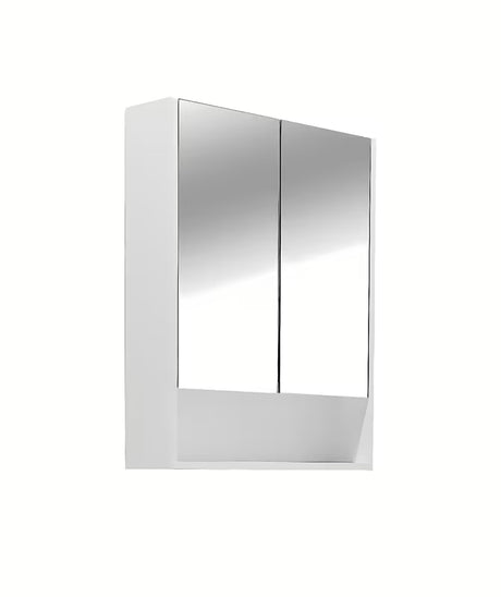 Bijeli ormarić s ogledalom Naturel Lucca 60x75 cm sa zrcalnim vratima i unutarnjim policama.