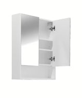 Bijeli ormarić s ogledalom Naturel Lucca 60x75 cm sa zrcalnim vratima i unutarnjim policama.